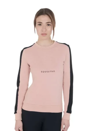 Super Prix Sweat-shirt à col rond cameo rose - EQUESTRO