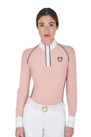 Meilleure Vente Polo de concours manches longues slim fit technique - EQUESTRO
