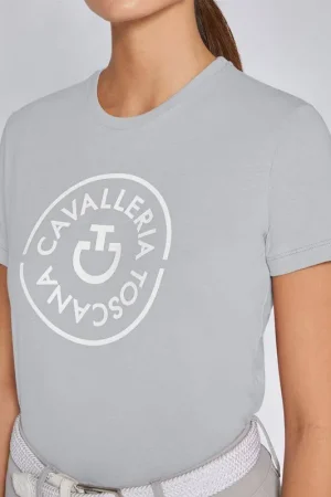Tee-shirt Double Orbit coton gris- CAVALLERIA TOSCANA Livraison Express
