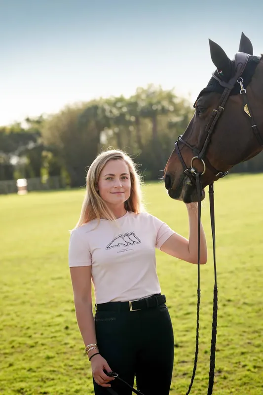 Tee-shirt col rond Giulig - EQUILINE Nouvel Arrivage