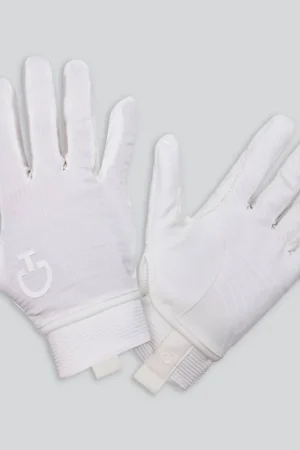 Gants d'équitation blanc - CAVALLERIA TOSCANA Usine Directe