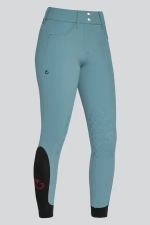Pantalon d'équitation Knee Grip Peacock taille haute - CAVALLERIA TOSCANA Satisfait Ou Remboursé
