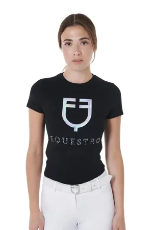 Populaire Tee-shirt logo holographique imprimé slim fit - EQUESTRO
