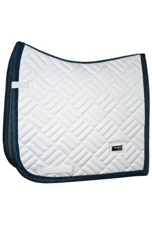 Commander Vite Tapis de selle Modern White Navy - EQUESTRIAN STOCKHOLM