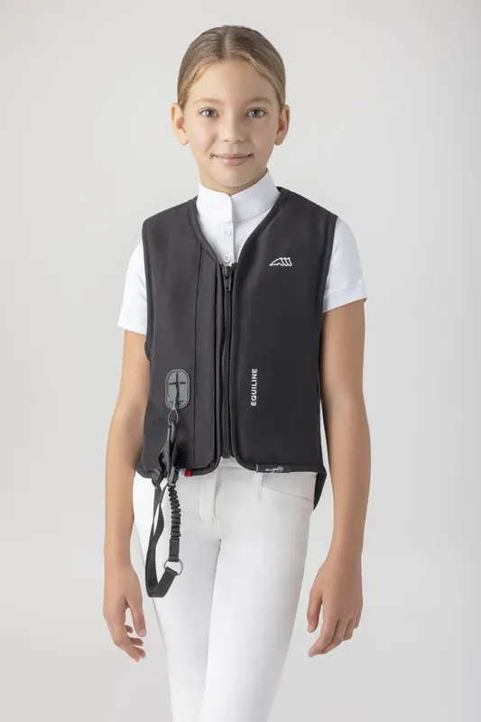 Expédié Aujourd'hui Gilet Airbag Junior avec protecteur dorsal - Equiline