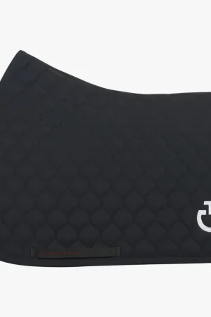 Tapis de selle Circular Quilted Bleu marine - CAVALLERIA TOSCANA Commander Vite