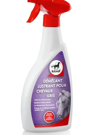 Expédition Rapide Spray démêlant chevaux gris - LEOVET