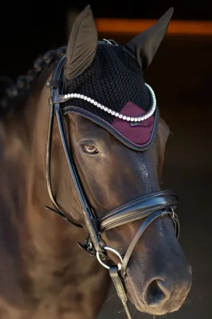 Offre Spéciale Bonnet anti-mouches Modern Purple Night - Equestrian Stockholm