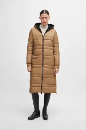 Petit Prix Parka doudoune longue Esmee Long Puffer Camel - Boss Equestrian