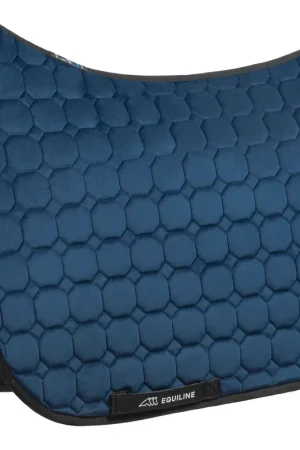 Nouveauté Tapis de selle Octagon Velours Garog Atlantique - EQUILINE