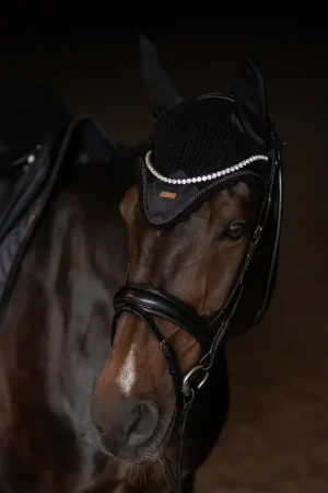 Certifié Bonnet anti-mouches Dark Ocean - Equestrian Stockholm