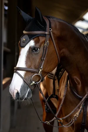 Quantité Limitée Bonnet anti-mouches Sportive Black - Equestrian Stockholm