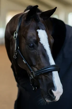 Meilleur Prix Licol en cuir anatomique Black Edition - EQUESTRIAN STOCKHOLM