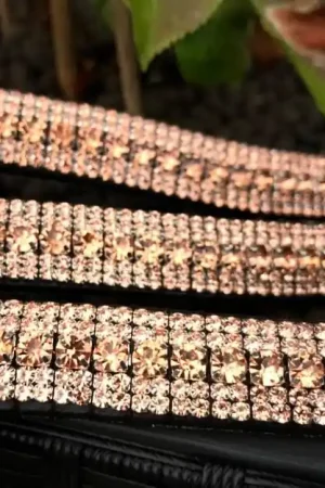 Solde Frontal en strass rosegold