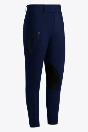 Legging d'équitation Knee Grip Patch Bleu - CAVALLERIA TOSCANA Meilleure Vente