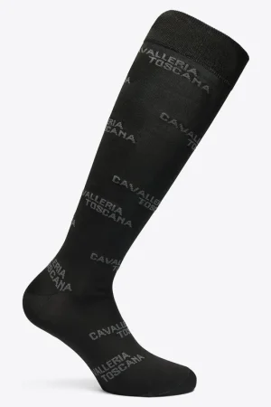 Chaussettes Jacquard Logo - CAVALLERIA TOSCANA Nouvel Arrivage
