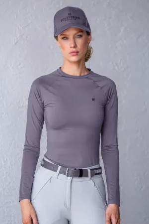 Top Base Layer Dynamic Dark Violet Manches longues - Equestrian Stockholm Dernière Chance