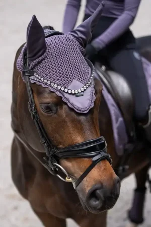 Bonnet anti-mouches Dark Violet - Equestrian Stockholm Expédition Rapide