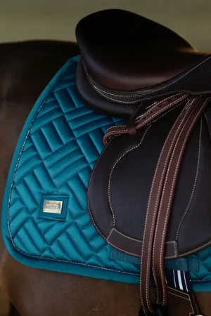 Offre Exclusive Tapis de selle Modern Teal Blue MIXTE - Equestrian Stockholm