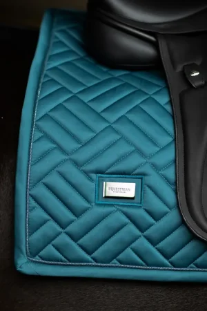 Meilleur Prix Tapis de selle Modern Teal Blue DRESSAGE - Equestrian Stockholm