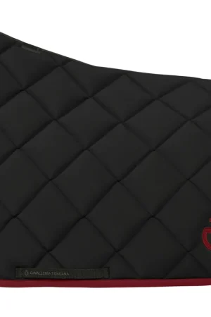 Offre Du Jour Tapis de selle Diamond Noir Bordeaux DRESSAGE - CAVALLERIA TOSCANA