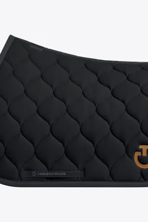 Tapis de selle New Circular Noir logo camel CSO - CAVALLERIA TOSCANA Soldes