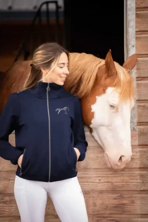 Acheter Direct Veste Tweeny Strass Bleu marine - PENELOPE COLLECTION