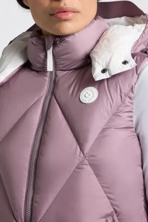 Solde Gilet sans manches à capuche Lilas - CAVALLERIA TOSCANA