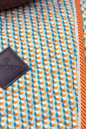 Acheter Direct Tapis de Selle Velvet printing Orange et Bleu MIXTE - Kentucky
