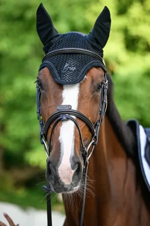 Commander Maintenant Bonnet anti-mouches Glitter Noir - Boss Equestrian
