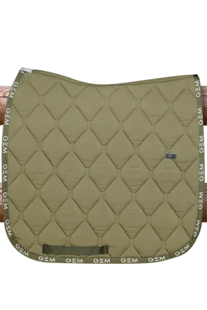Tapis de selle Love DRESSAGE Kaki - GEM Soldes