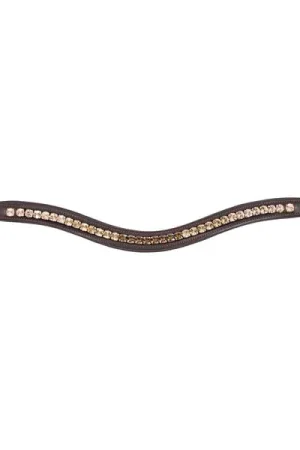 Achetez Aujourd'hui Frontal rembourré vague strass Marron, Doré, Beige - HFI