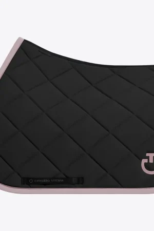 Tapis de selle Diamond Noir bord Rose CSO - CAVALLERIA TOSCANA Offre Exclusive