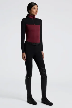 Polo d'entrainement laine technique zip - CAVALLERIA TOSCANA Offre Limitée