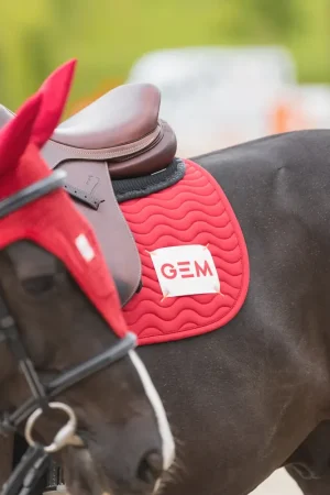 Tapis de selle TOUC TOUC Obstacle Rouge - GEM Usine Directe