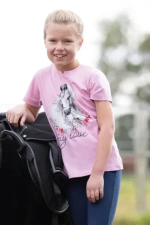 Tee-shirt manches courtes HKM Horse Spirit Expédition Rapide