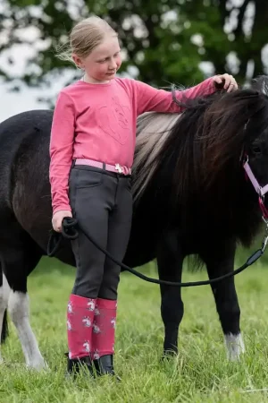 Pas Cher Pantalon équitation enfant HKM Anni basanes grip