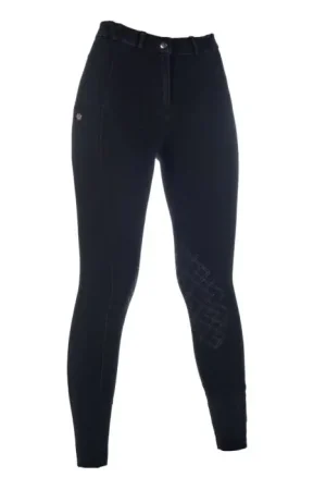 Bon Marché Pantalon équitation HKM Harbour Island Denim basanes grip