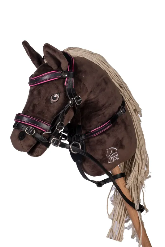 Bridon cuir Manchester HKM Hobby Horsing Prix Choc
