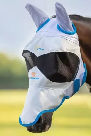 Prix Réduit Masque anti-mouche anti-uv cheval - Flyguard Pro Sun Shade - Shires