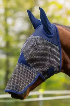 Masque anti-mouche anti-uv cheval intégral avec oreilles Prix Bas