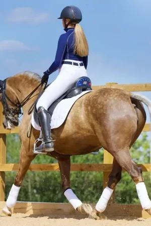 Tapis de dressage cheval satin Vision - Woof Wear Nouvel Arrivage