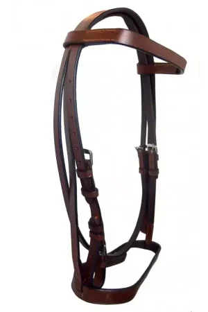 Petit Prix Bridon muserolle française cuir huilé - Cavalhorse