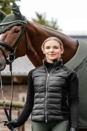 Veste équitation femme matelassée hybride Oregon - Waldhausen Offre Spéciale