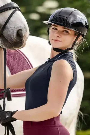Bon Marché Polo sans manches équitation femme Paris - Elt