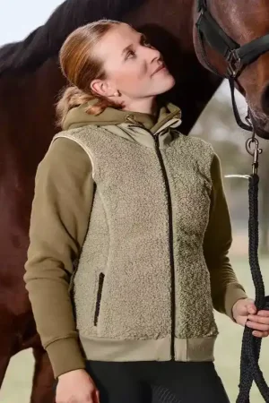 Offre Spéciale Gilet sherpa polaire sans manches équitation femme Rotterdam - Elt