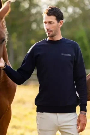 Nouvel Arrivage Sweat équitation Homme Mérinos - Horse Pilot