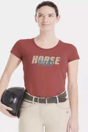 Produit De Marque Tee-shirt Femme Team - Horse Pilot
