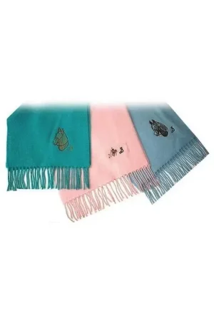 Authentique Echarpe en laine motif Equestre