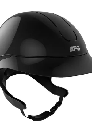 Casque équitation Global Speed Air TLS Noir brillant avec mousse - GPA Solde